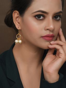 Silvermerc Designs - Western Pearl Beads Drop Earrings