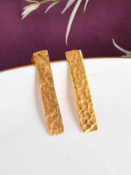 Silvermerc Designs - Brass Handcrafted Dangle Long Earrings