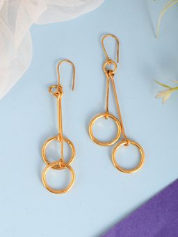Silvermerc Designs - Gold Plated Western Dangle Earrings