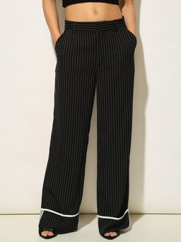 ONLY - Black Stripes Tailored Trouser