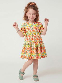 United Colors of Benetton - Multi-Color Floral Regular Fit Dress