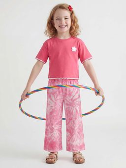 United Colors of Benetton - Pink Solid Comfortable Fit T-Shirt