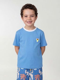 United Colors of Benetton - Blue Graphic Relaxed Fit T-Shirt