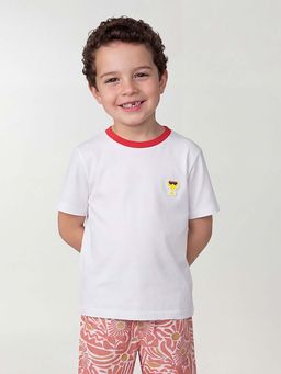 United Colors of Benetton - White Graphic Relaxed Fit T-Shirt