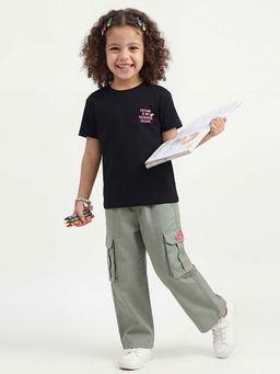 United Colors of Benetton - Black Graphic Relaxed Fit T-Shirt
