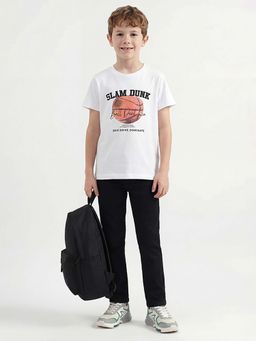 United Colors of Benetton - Slim Fit Solid Mid Rise Jeans Black