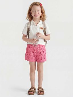 United Colors of Benetton - Cropped Fit Johny Collar Solid Polo T-Shirt White