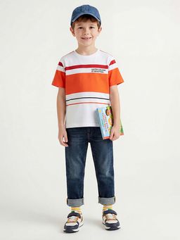 United Colors of Benetton - Boys Regular Fit Mid Rise Solid Jeans