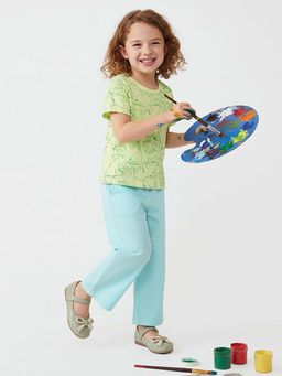 United Colors of Benetton - Blue Regular Fit High Rise Solid Trousers