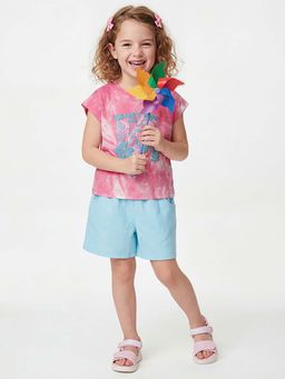 United Colors of Benetton - Regular Fit Round Neck T-Shirt Pink