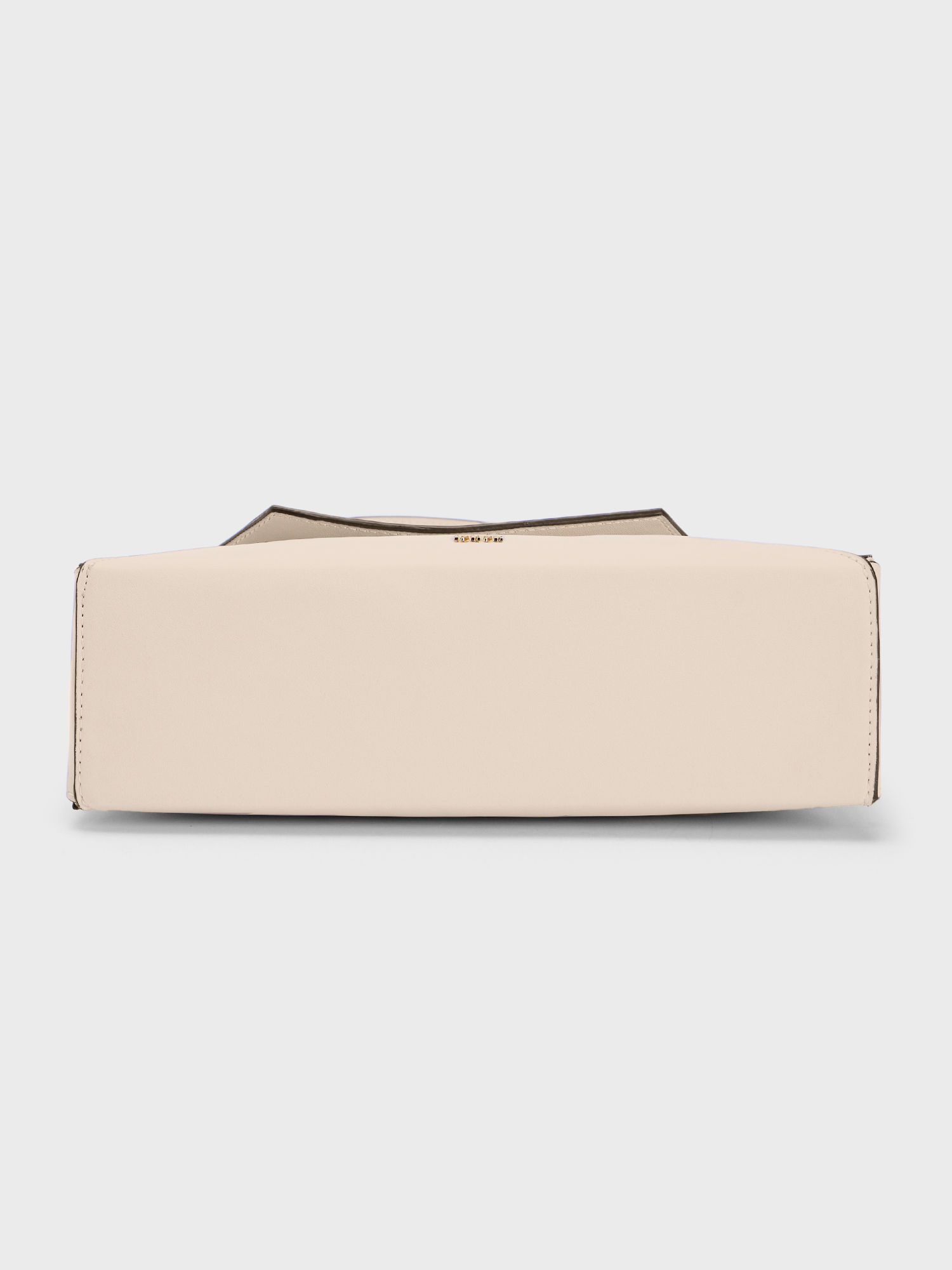 Buy Beige Solid Trapezium Shaped Shoulder Bag Online