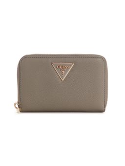 Guess - Women Solid Dark Taupe Laurel Around Wallet