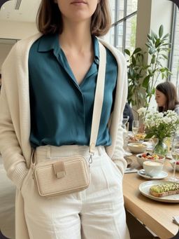 CrossKulture - Cream Women’s Crossbody Sling Bag