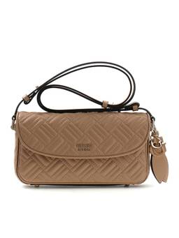 Guess - Women Quilted Beige Sally Convertible Crossbody Bag