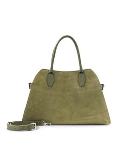 Guess - Women Solid Pistacchio Liza Satchel Bag with Detachable Strap