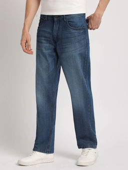 The Bear House - Men Solid Mid Rise Straight Fit Jeans