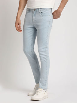 The Bear House - Men Solid Mid Rise Slim Fit Jeans