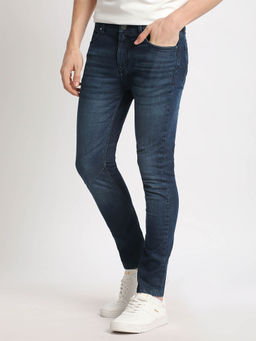 The Bear House - Men Blue Solid Skinny Fit Jeans