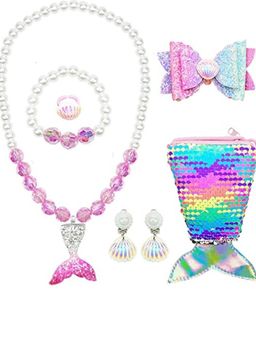 EL REGALO - Christmas Jewellery for Kids Girls (Set of 6)