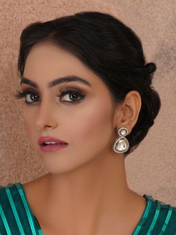 Ruby Raang Studio - Kundan Dual Tone Earrings