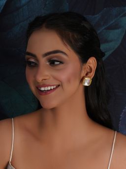 Ruby Raang Studio - Gold Kundan Studs