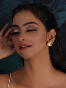 Ruby Raang Studio - Kundan Gold Detailing Studs