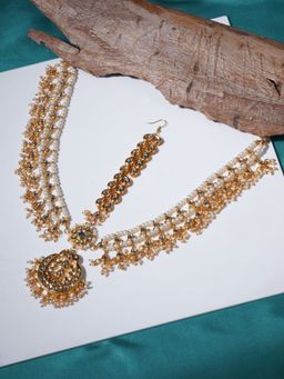 Ruby Raang Studio - Kundan Layered Matha Patti