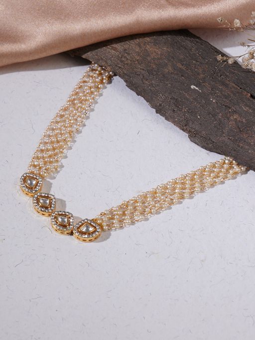 Ruby Raang Studio Kundan and Pearl Neckpiece