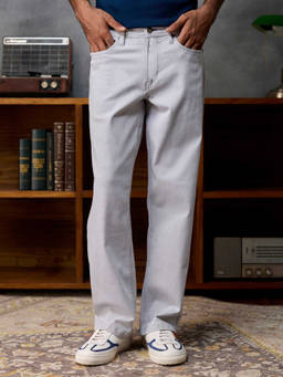 Andamen - Men Grey Denim Stretch Jeans