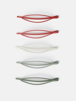 Accessorize London - Multi-Color Oval Hair Slides (Pack of 5)