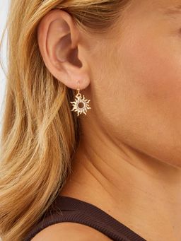 Accessorize London - White Sun Charm Drop Earrings
