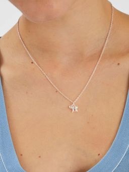 Accessorize London - Silver Elephant Charm Pendant Necklace