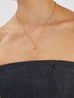 Accessorize London - Gold Teddy Bear Pendant Necklace