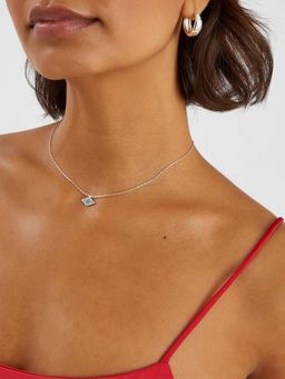 Accessorize London - Multi-Color Sterling Silver-Plated Evil Eye Pendant Necklace