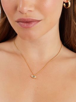 Accessorize London - Multi-Color 14K Real Gold-Plated Evil Eye Charm Necklace