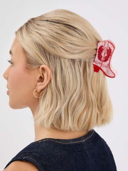 Accessorize London - Pink Cowboy Boot Hair Clutcher