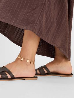 Accessorize London - Coin Anklet Gold