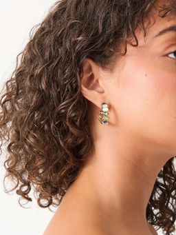 Accessorize London - Multi-Color Jewel Encrusted Hoop Earrings