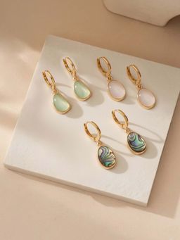 Accessorize London - Multi-Color Mini Stone Drop Hoop Earrings (Pack of 3)