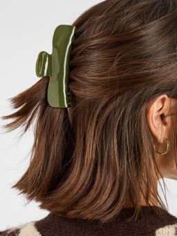 Accessorize London - Green Glossy Hair Clutcher