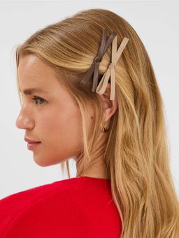 Accessorize London - Multi-Color Bow Hair Clips (Pack of 2)