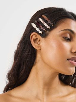 Accessorize London - Multi-Color Resin Hair Slides (Pack of 4)