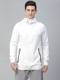 ASICS - Woven Hybrid Fz White Casual Jacket