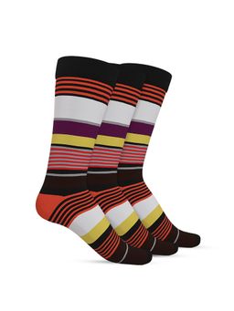 TalkingSox - Unisex Multi-Color Bamboo Crew Calf Length Long Casual Socks (Pack of 3)