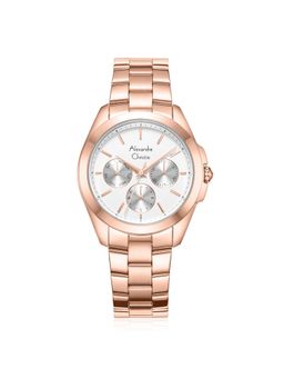 Alexandre Christie - Rose Gold Women Multifunction Watch - 2977Bfbrgsl (M)