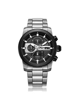 Alexandre Christie - Silver Men Chronograph Watch - 6562Mcbtbbasl (M)