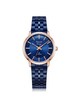 Alexandre Christie - Navy Blue Women Quartz Watch - 8692Lhburbu (M)