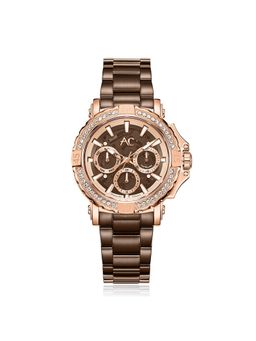 Alexandre Christie - Brown Women Multifunction Watch - 9205Bfbrobodr (M)