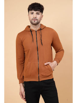 RIGO - Men Front Zip with Hooded Neck Fleece Jacket
