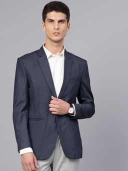 MANQ - Mens Slim Fit Formal Blue Blazer
